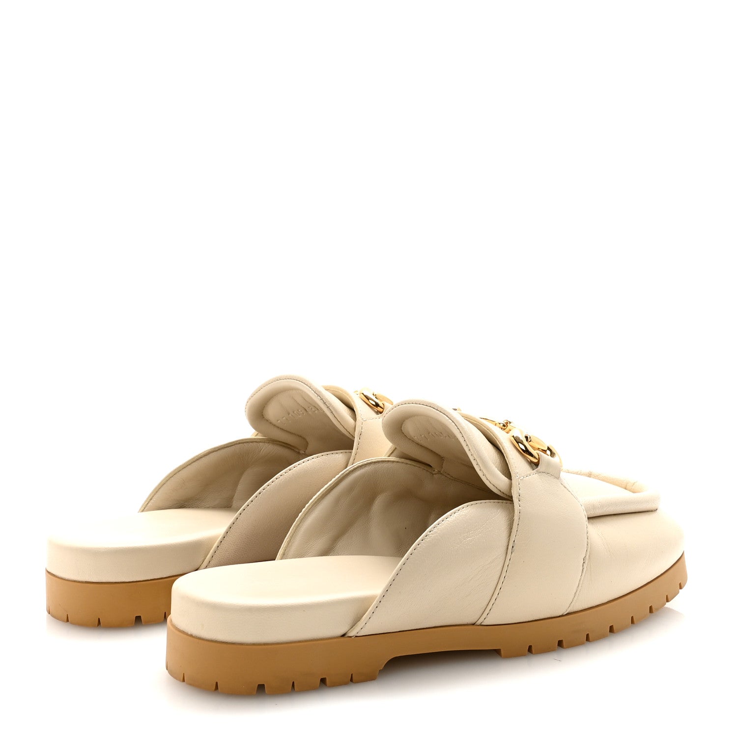Gucci Goatskin Auroville Horsebit Mules 38.5 Ivory 10 of 18