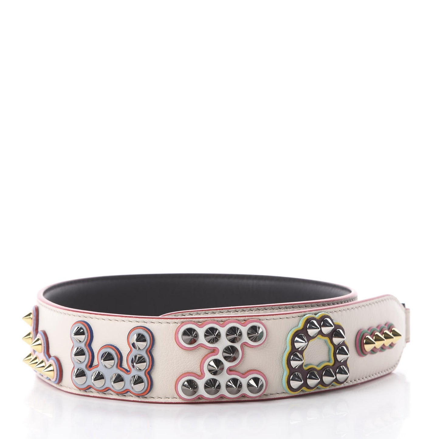 Vitello Dolce Fun Fair Metal Studded Strap You Camelia Multicolor