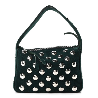 Khaite Suede Studded Small Elena English Green 1 of 9