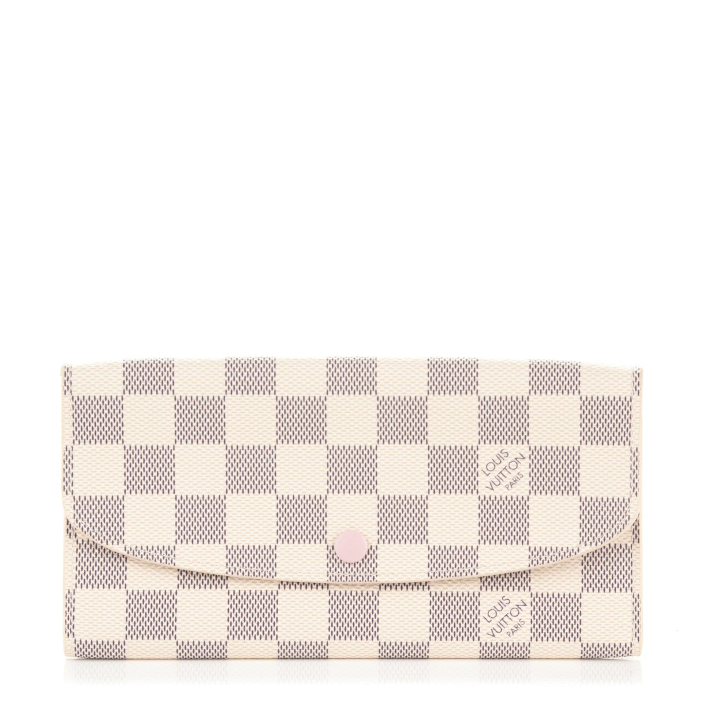 Damier Azur Emilie Wallet Rose Ballerine