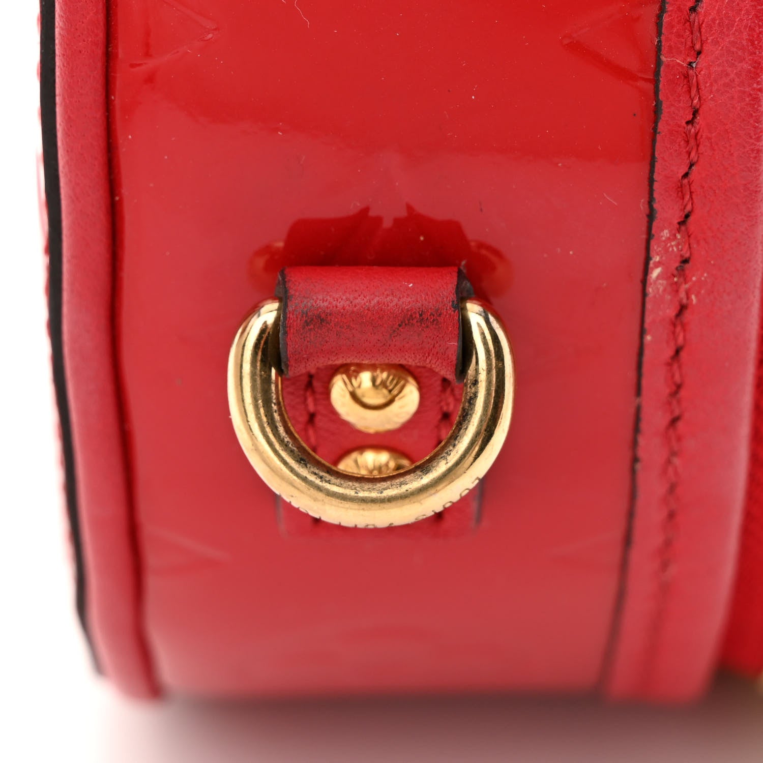 Louis Vuitton Vernis Mini Boite Chapeau Souple Red 10 of 11
