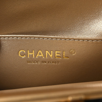 Chanel Lambskin Quilted Kisslock Flap Black 6 of 11