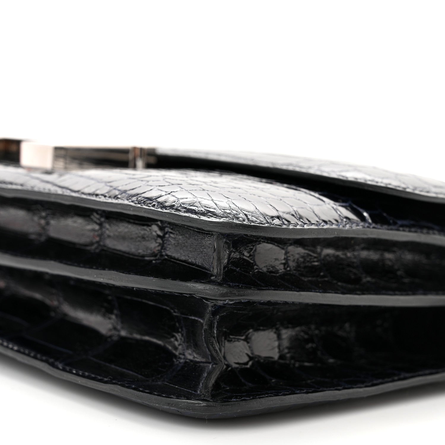 Hermes Shiny Niloticus Crocodile Constance 1-Elan Bleu Abysse 10 of 10