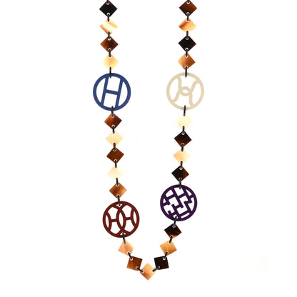 Hermes Buffalo Horn Lacquer Lena Necklace Multicolor 1 of 6