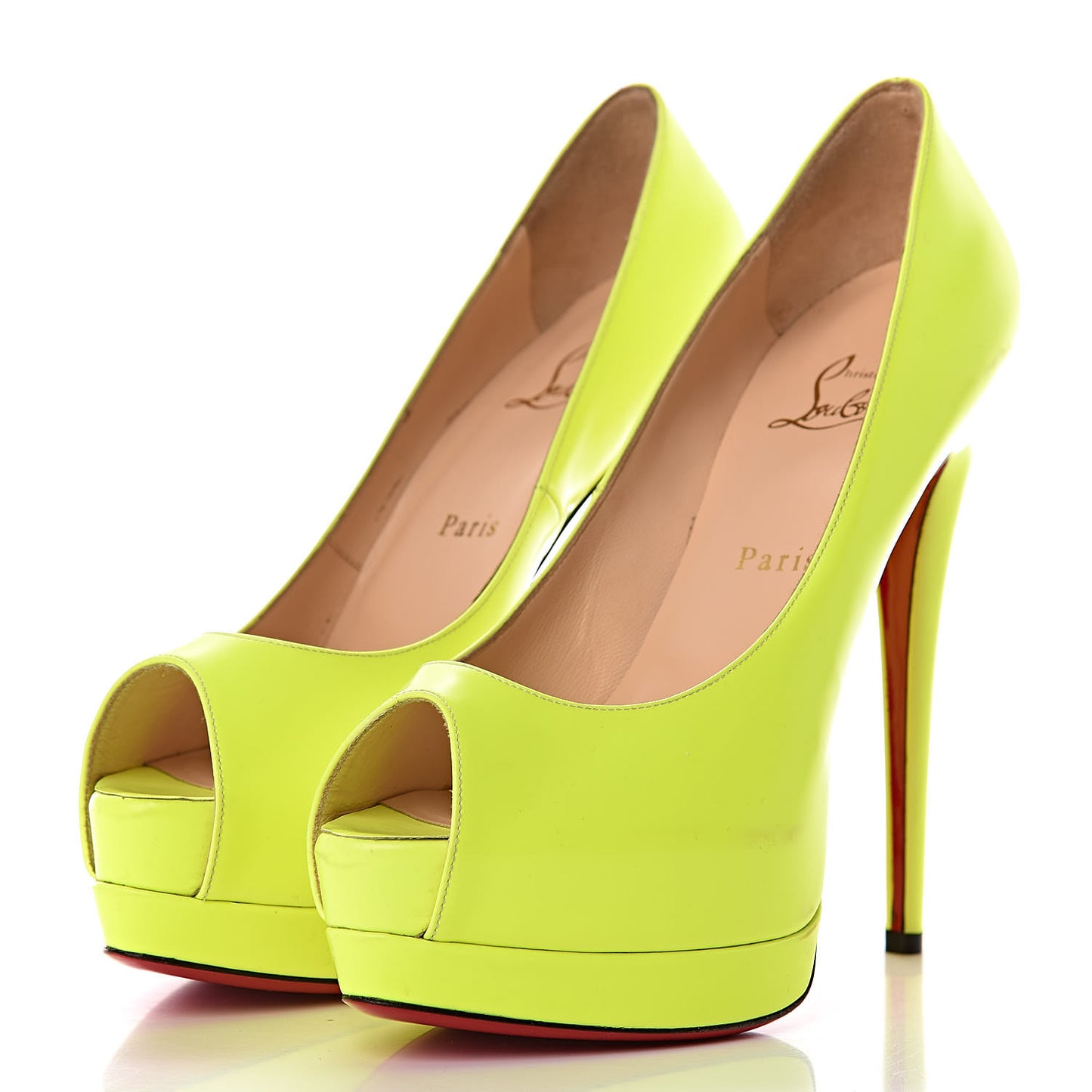 Calfskin Palais Royal 140 Pumps 38.5 Fluo