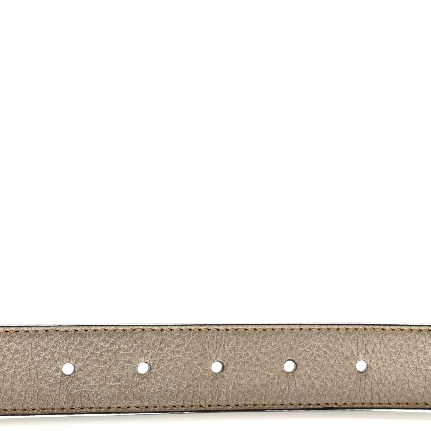 Gucci Calfskin Crystal Interlocking G Belt 85 34 Golden Beige 4 of 7