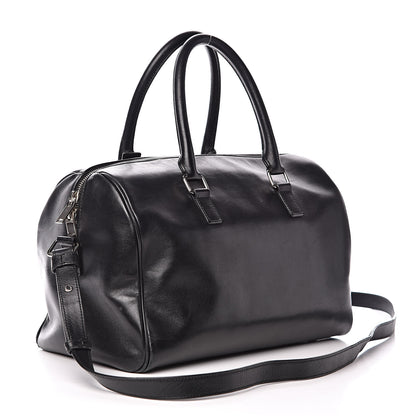 Saint Laurent Calfskin Studded Classic Duffle 6 Black 3 of 17
