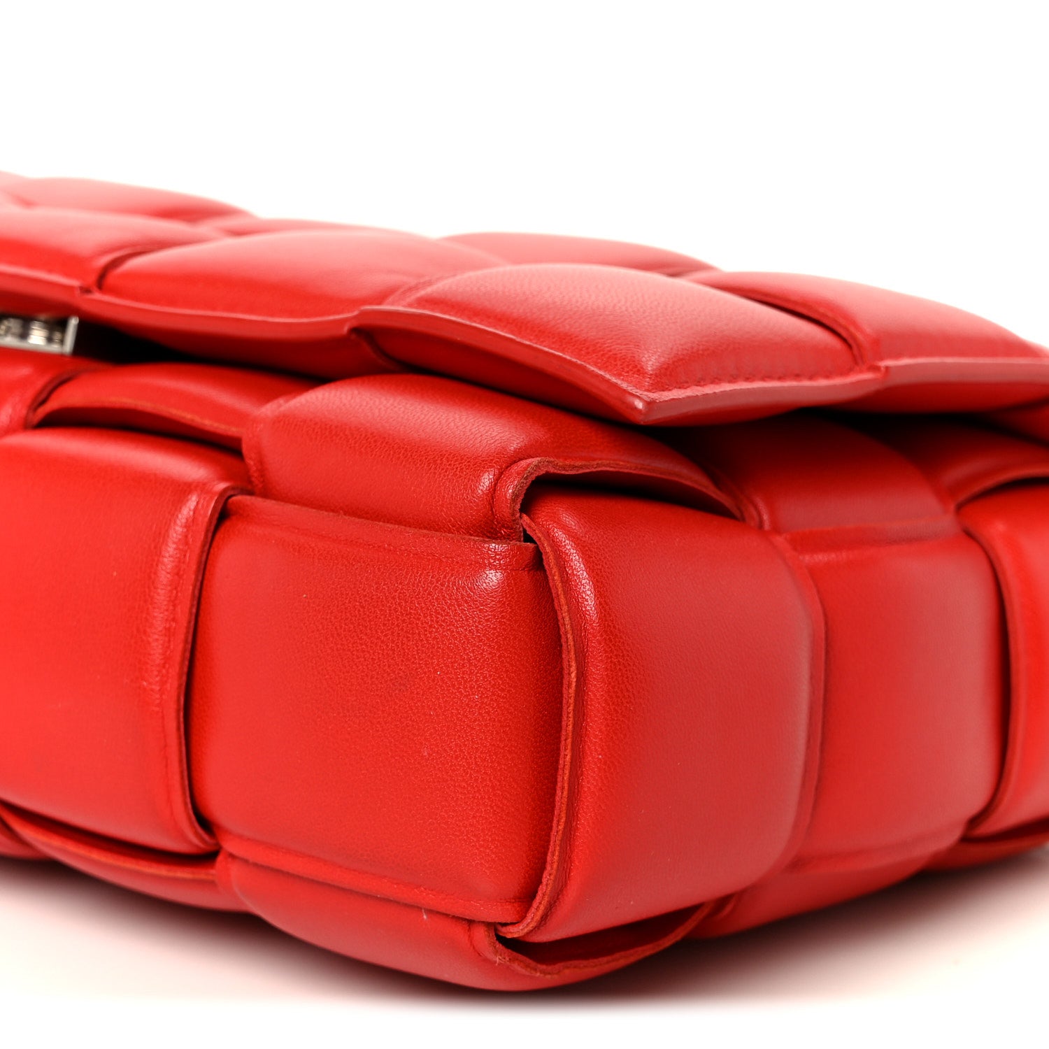 Bottega Veneta Lambskin Maxi Intreccio Padded Chain Cassette Crossbody Bag Nail Polish 12 of 12