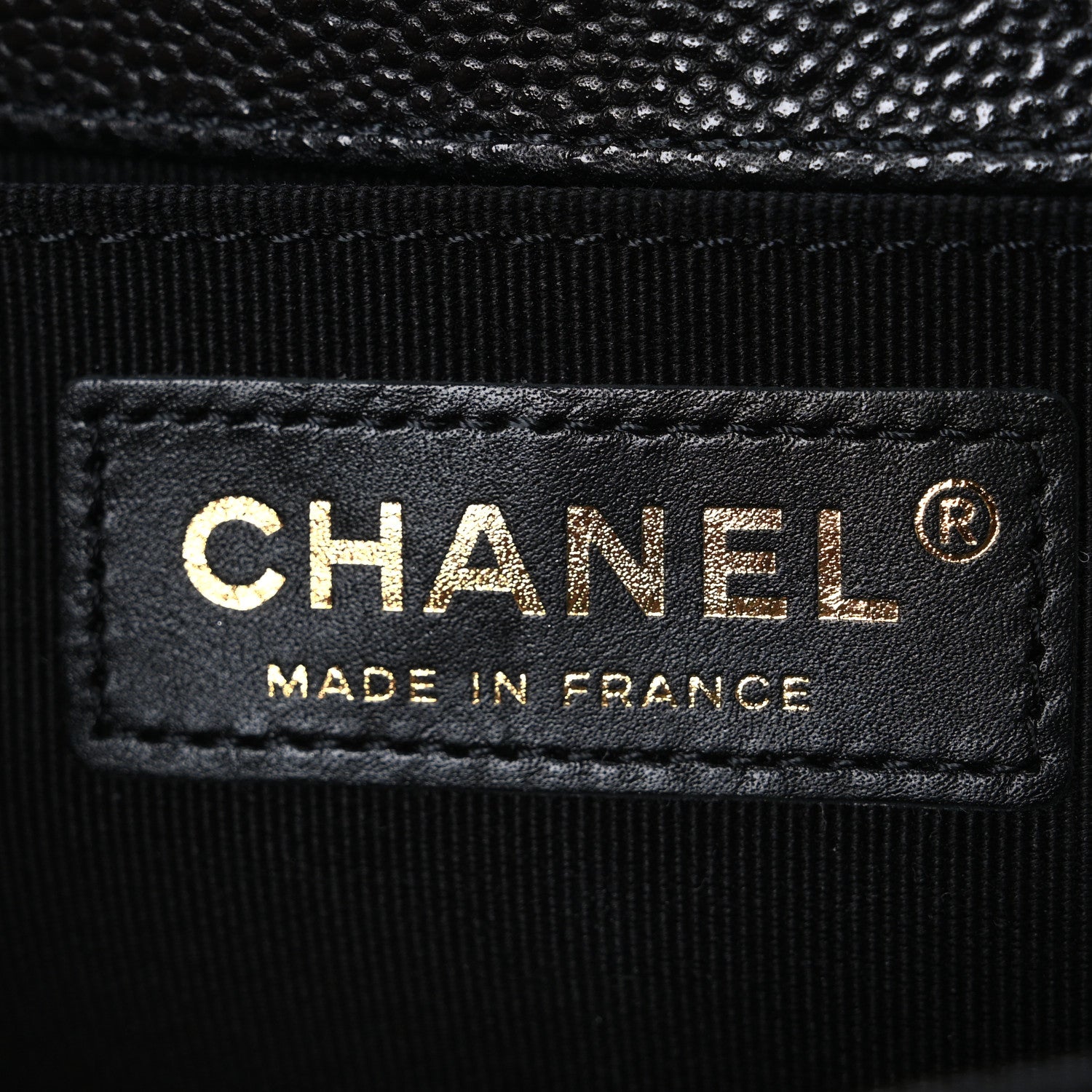 Chanel Caviar Chevron Quilted Medium Boy Flap Black 6 of 11