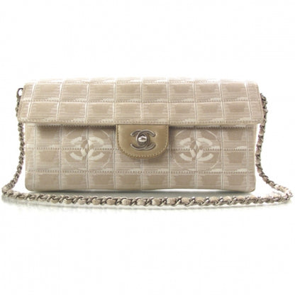 Chanel Nylon Travel East West Flap Beige 1 of 11