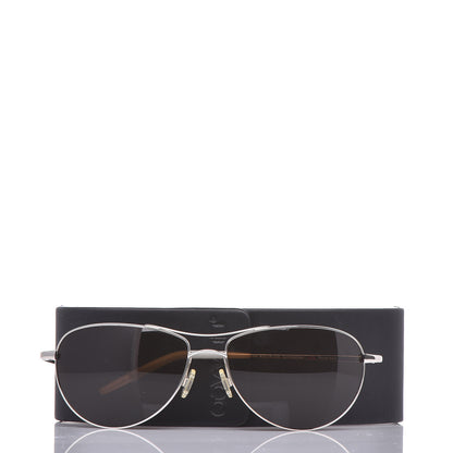 Oliver Peoples Polarized Commander Aviator Sunglasses Brown 7 of 7
