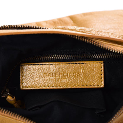 Balenciaga Agneau Classic Hardware Flat Crossbody Jaune Moutarde 6 of 12