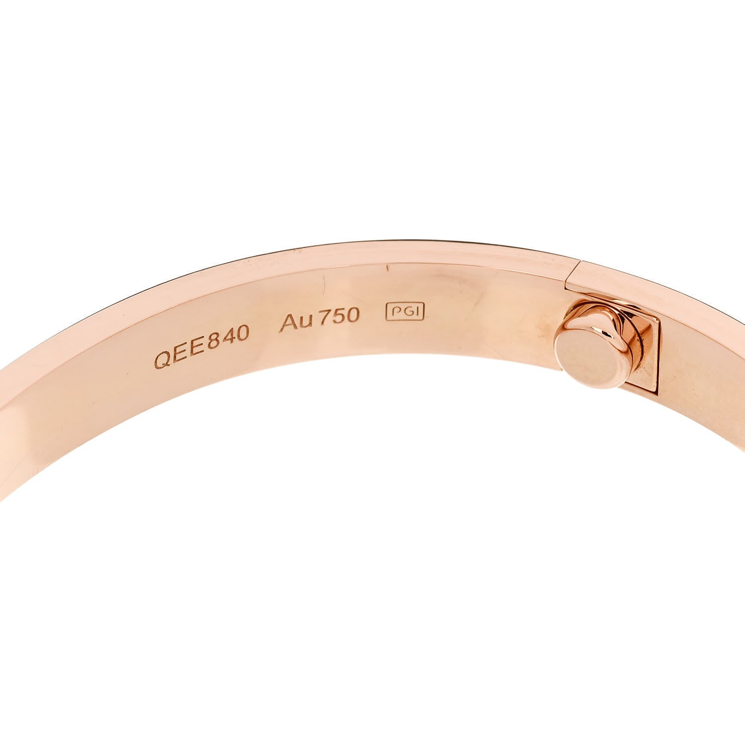 Cartier 18K Pink Gold LOVE Bracelet 17 7 of 9