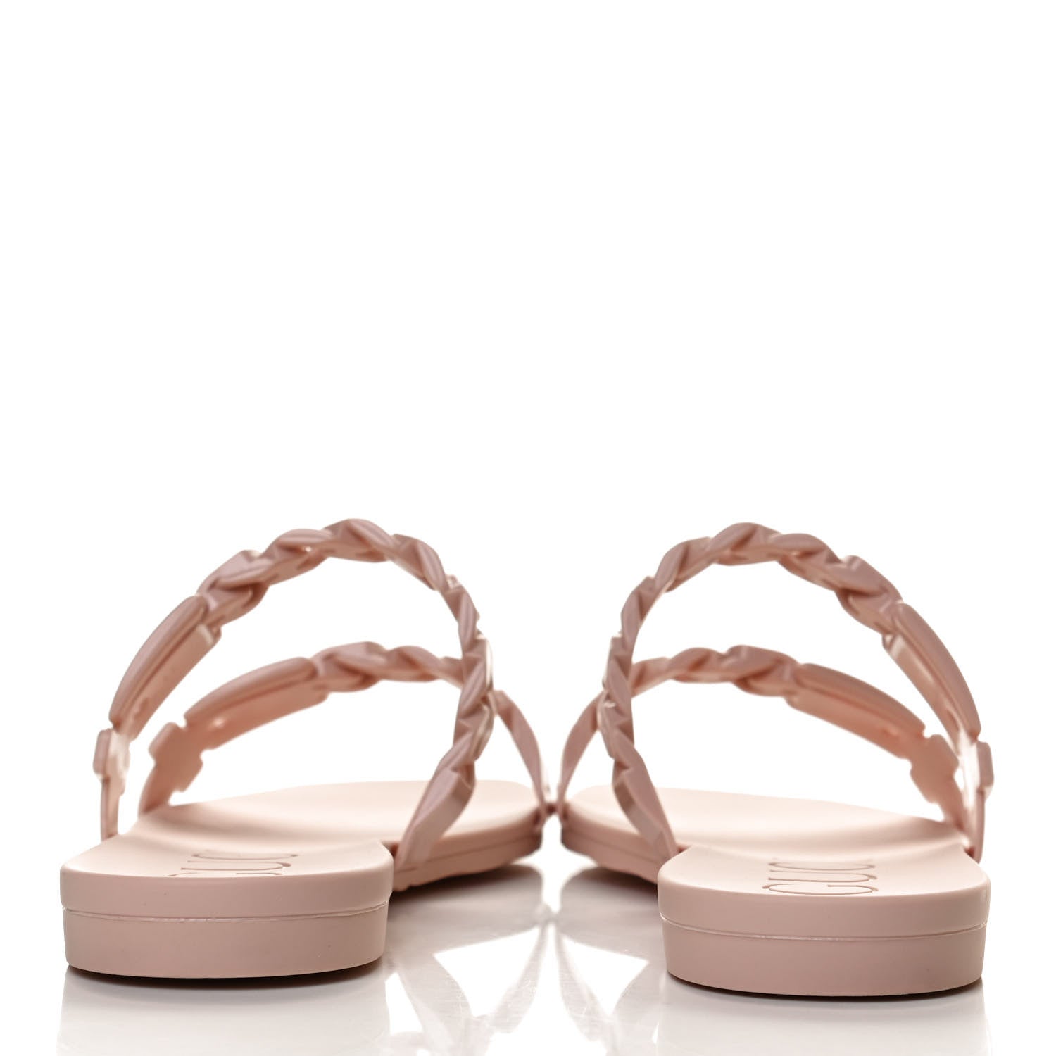 Gucci Rubber Womens Slide Sandals 37 Perfect Pink 6 of 10