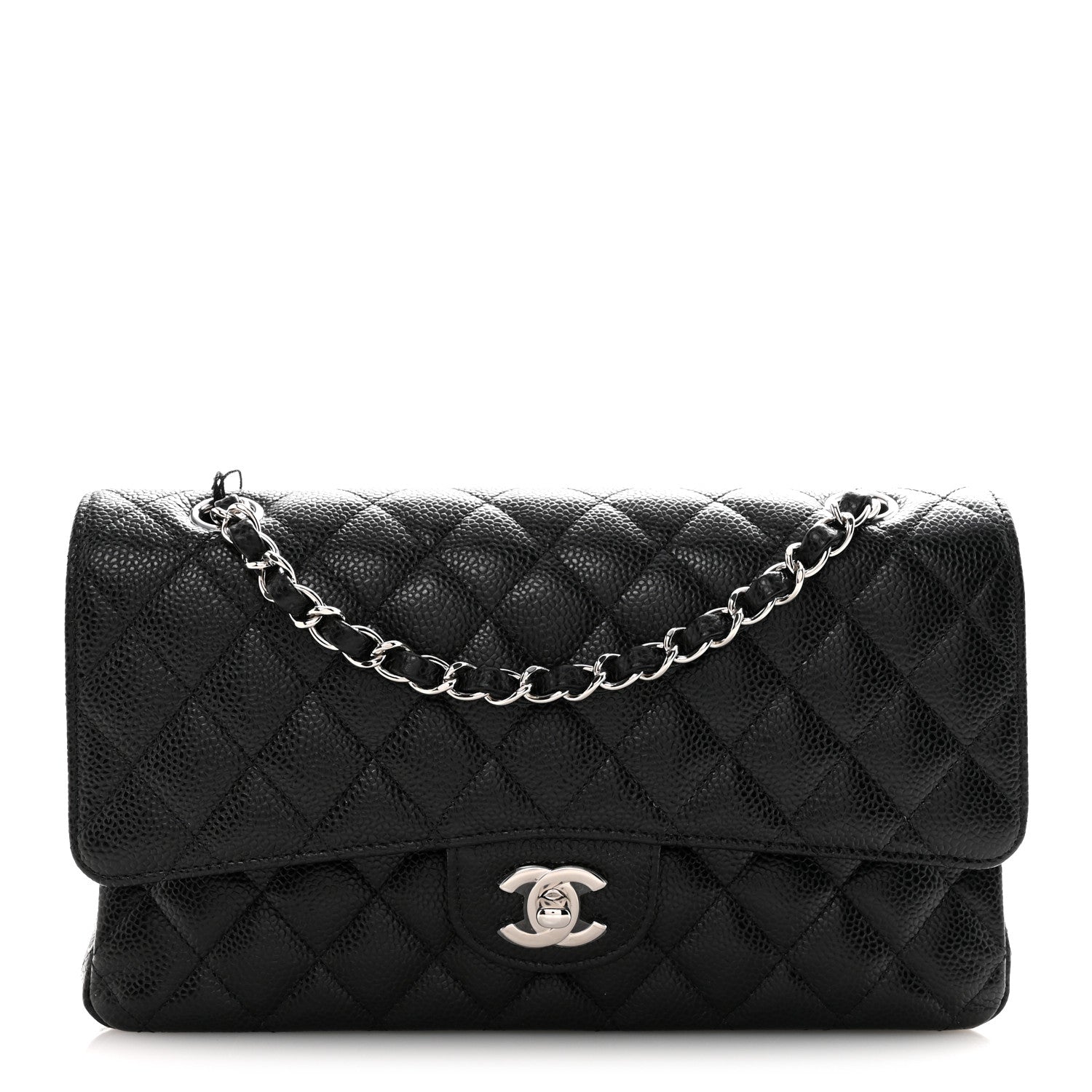 Chanel Caviar Quilted Medium Double Flap Black 1 of 11
