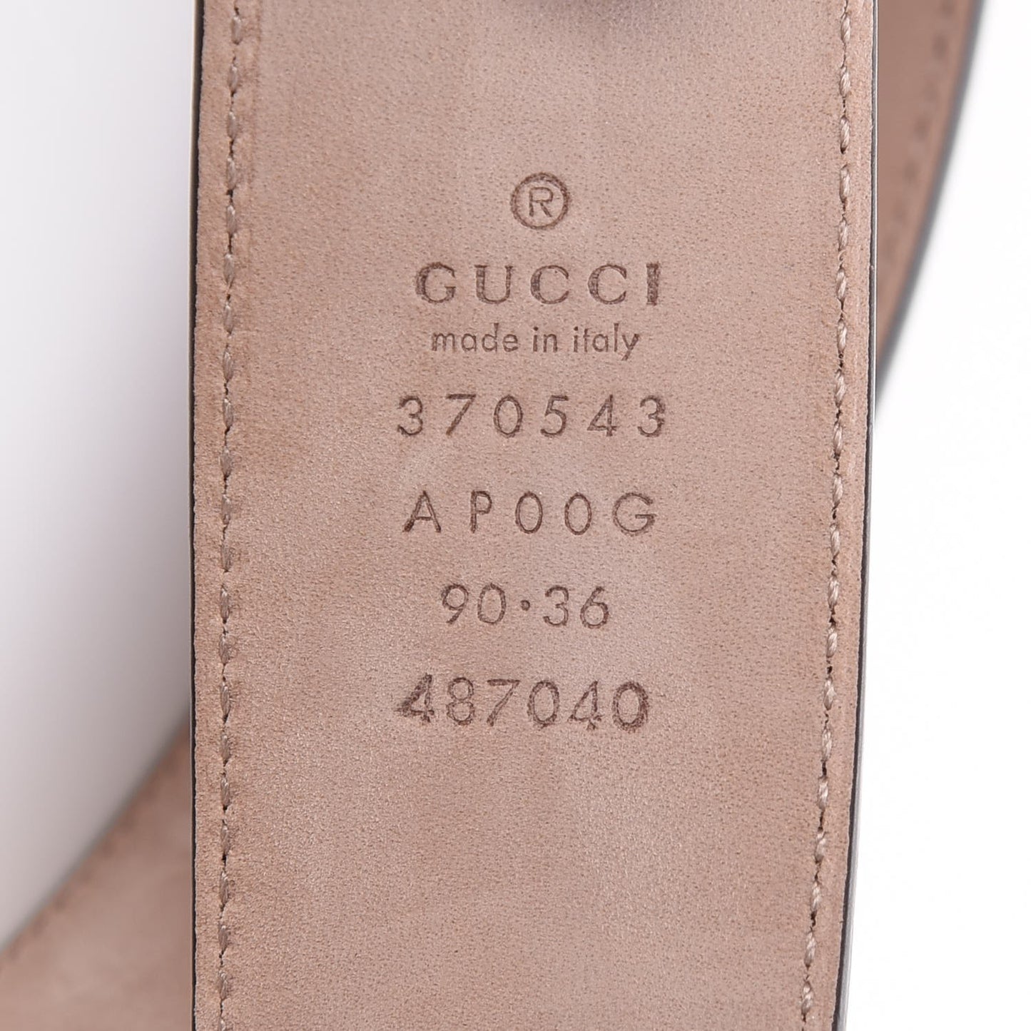 Calfskin Interlocking G 37mm Belt 90 36 Black
