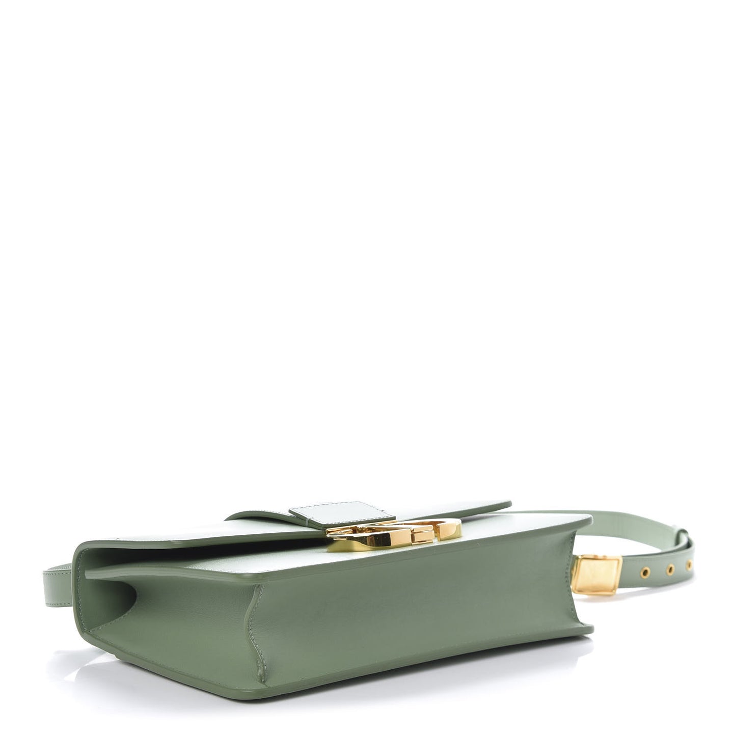 Smooth Calfskin 30 Montaigne Flap Bag Mint Green