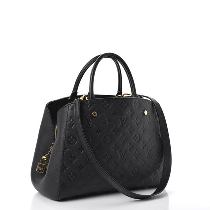Louis Vuitton Empreinte Montaigne MM Black 3 of 8