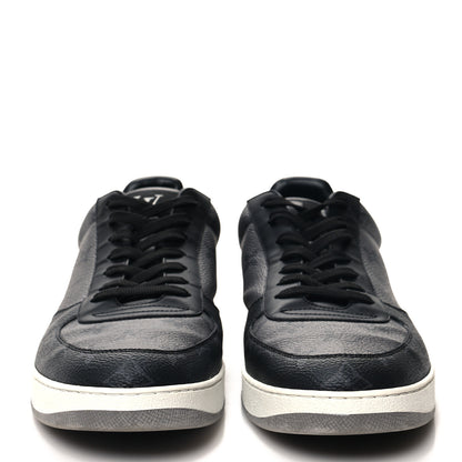 Louis Vuitton Reverse Monogram Eclipse Mens Rivoli Sneakers 10 Black 2 of 9