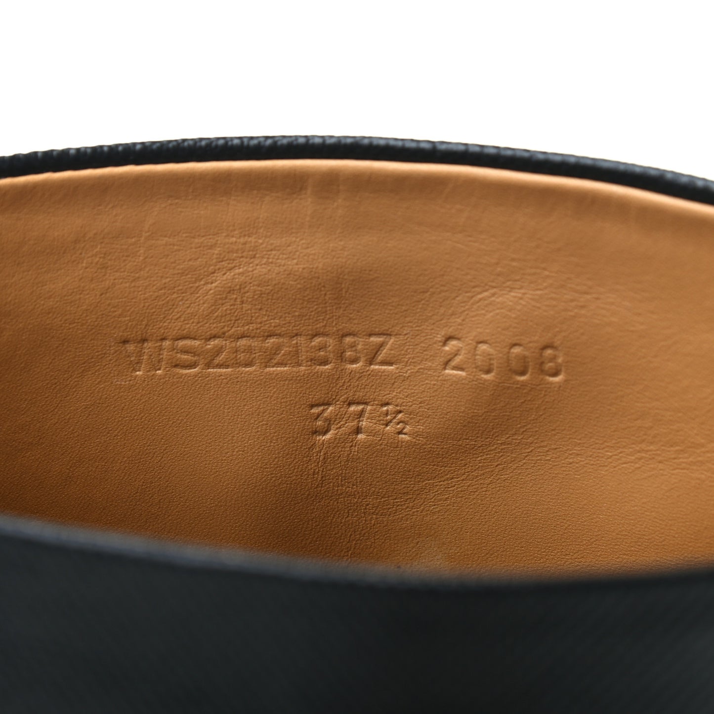 Coated Canvas Calfskin Barn Boots 37.5 Black
