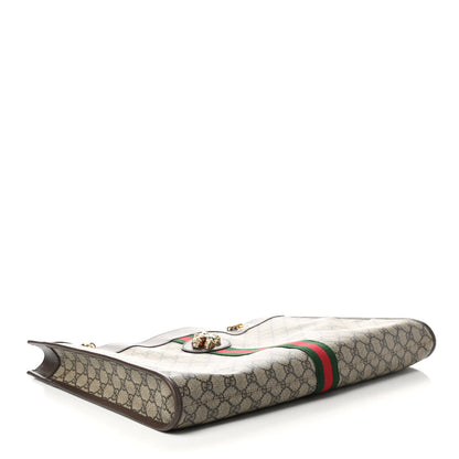 Gucci GG Supreme Monogram Large Rajah Chain Tote Beige New Acero 5 of 10