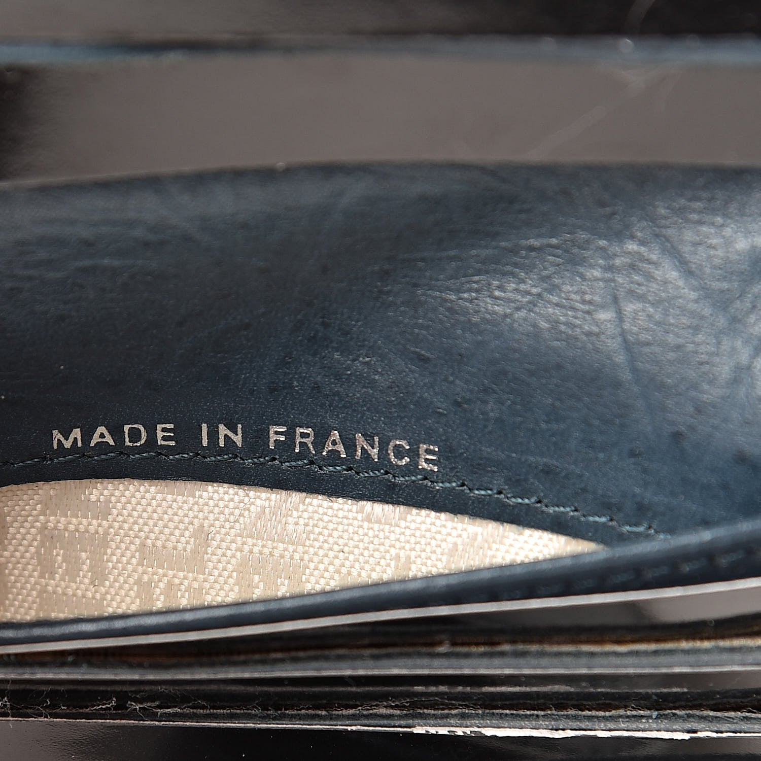 Chanel Aged Calfskin Cambon Compact Wallet Blue 8 of 17
