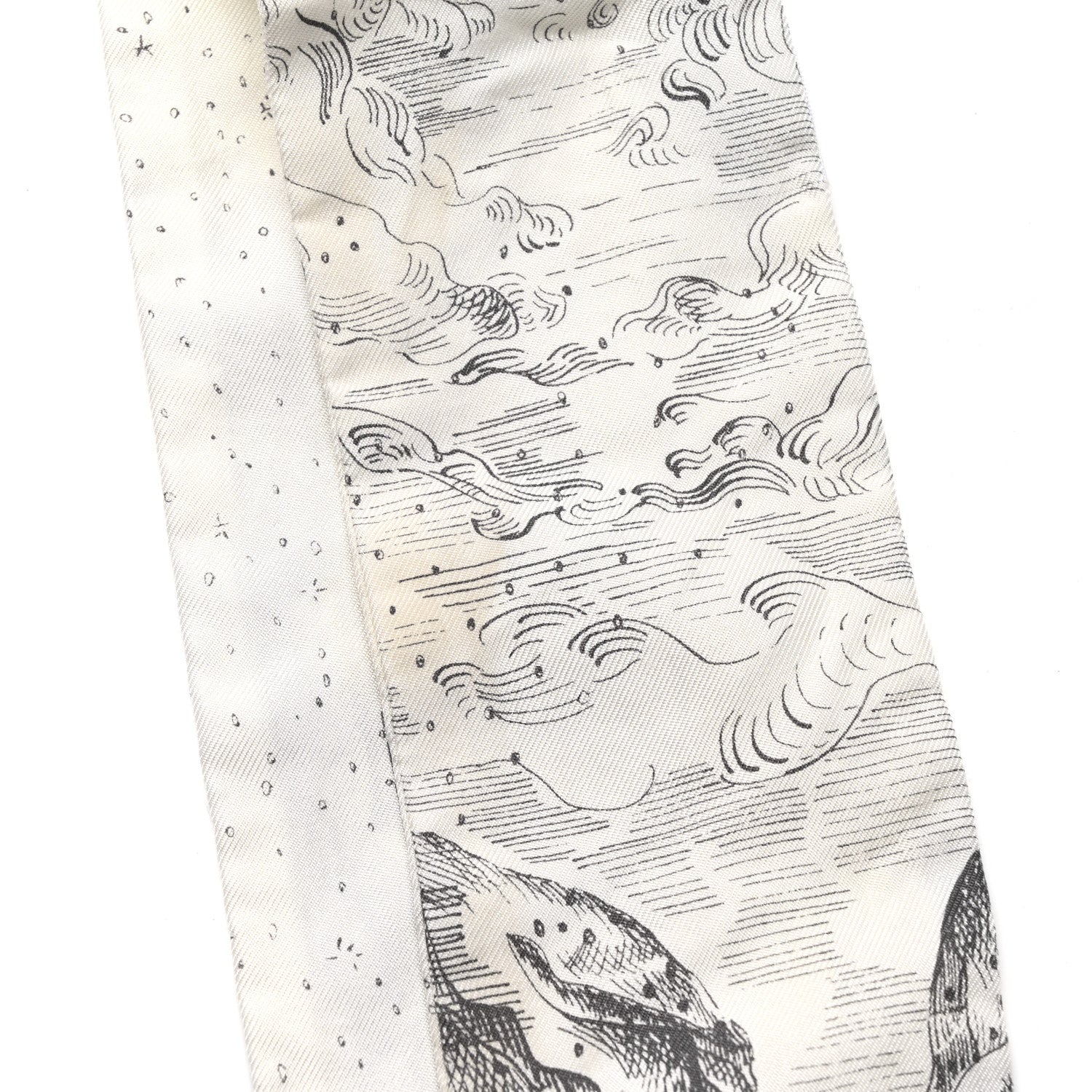 Christian Dior パピヨンスカーフ Christian Dior Silk Toile De Jouy Reverse Capri Mitzah Scarf Grey