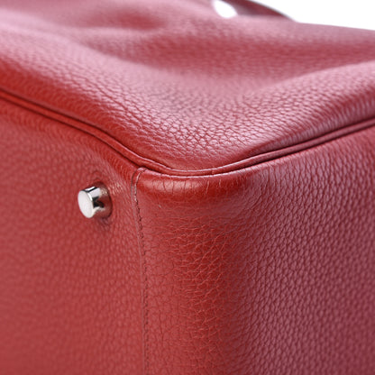 Hermes Taurillon Clemence Lindy 30 Rouge Garance 12 of 14