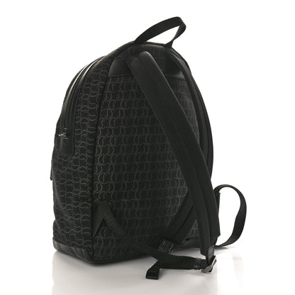 Christian Louboutin Logo Jacquard Zip N Flap Backpack Black 3 of 13