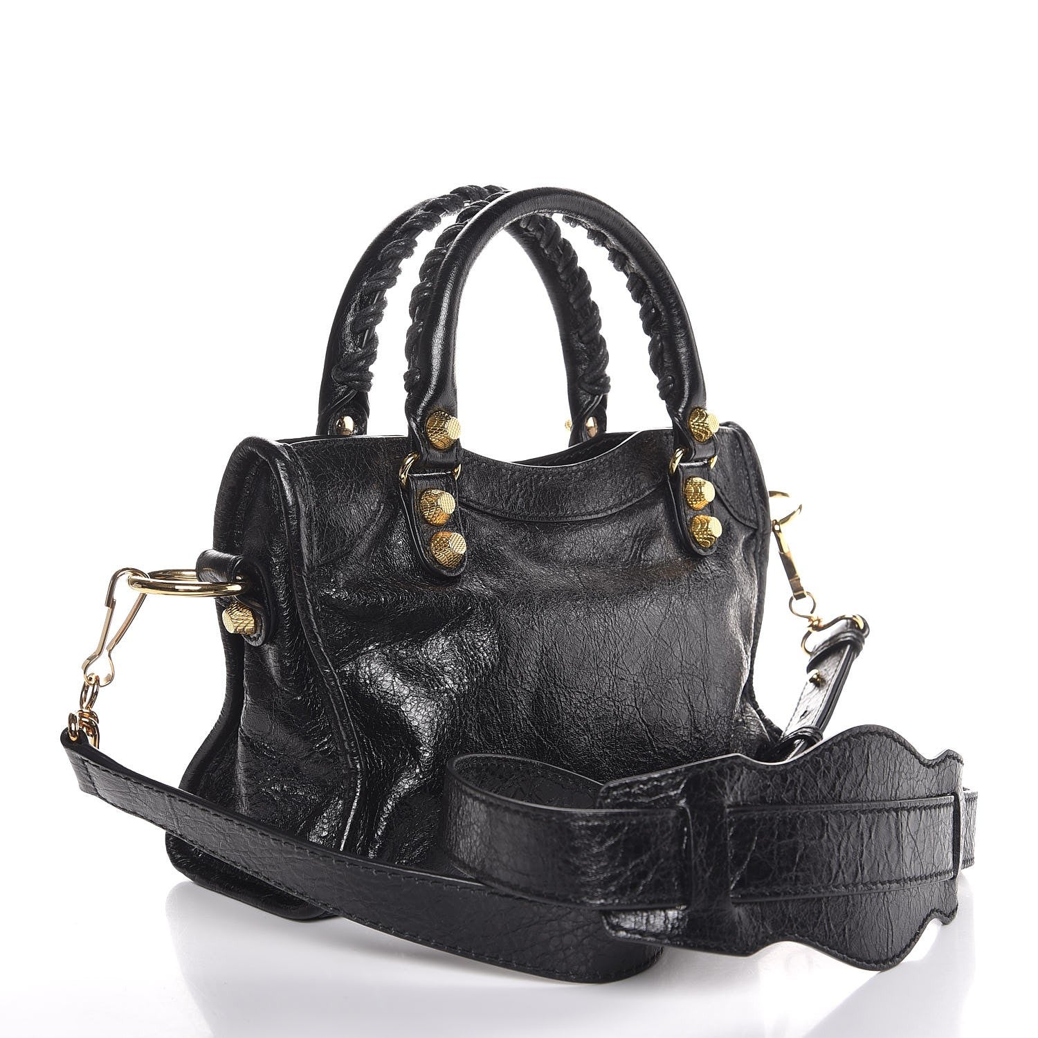 Balenciaga Agneau Giant 12 Gold Hardware Mini City Black 3 of 7