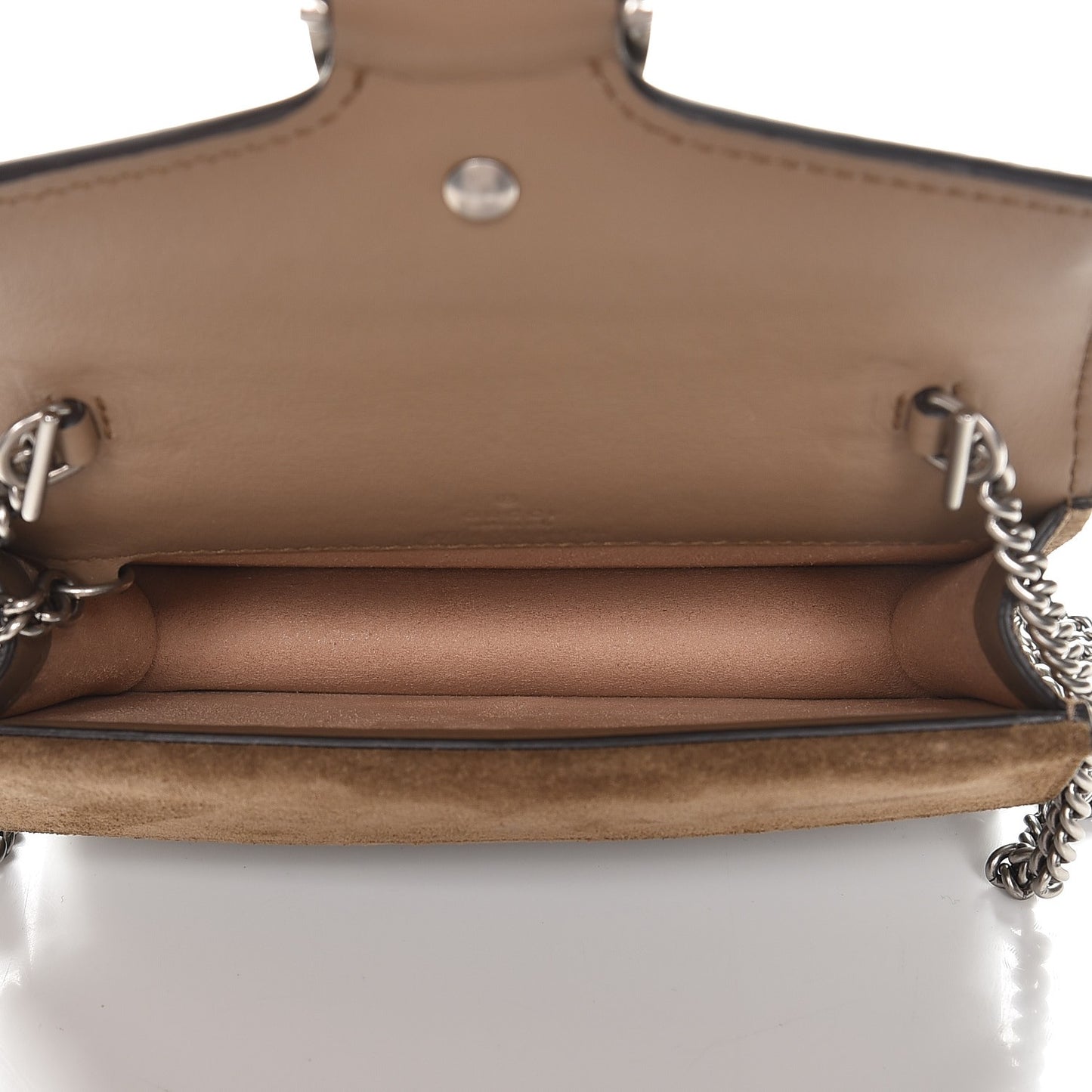 GG Supreme Monogram Super Mini Dionysus Shoulder Bag Taupe