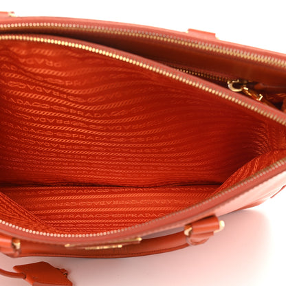 Prada Saffiano Large Galleria Double Zip Tote Papaya 6 of 14