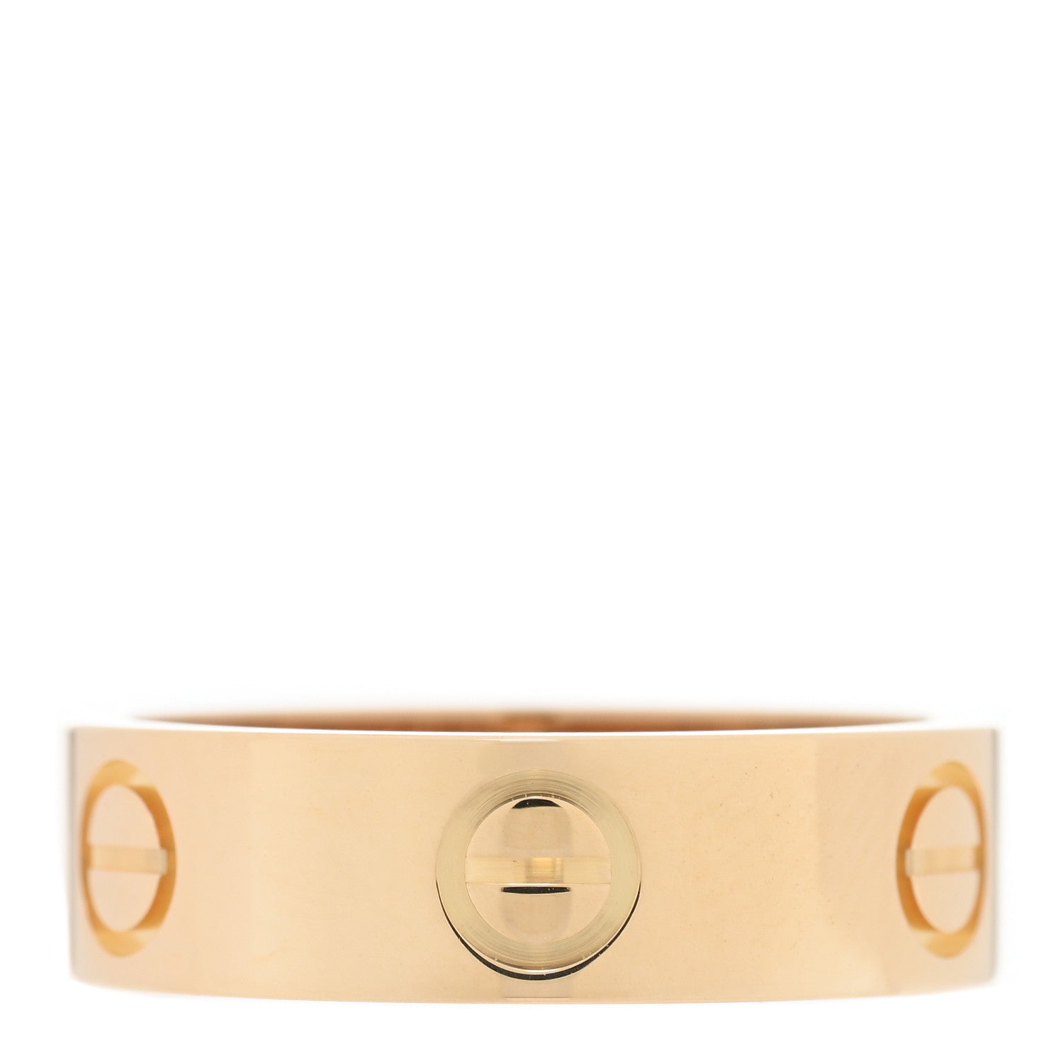 Cartier 18K Yellow Gold 5.5mm LOVE Ring 53 6.5 3 of 5