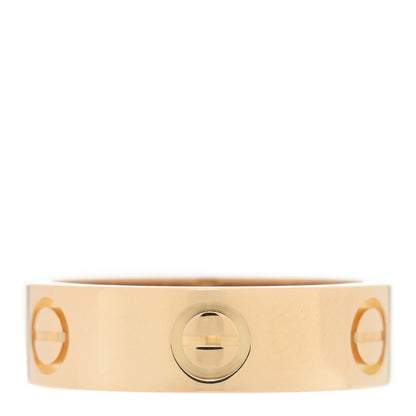 Cartier 18K Yellow Gold 5.5mm LOVE Ring 53 6.5 3 of 5