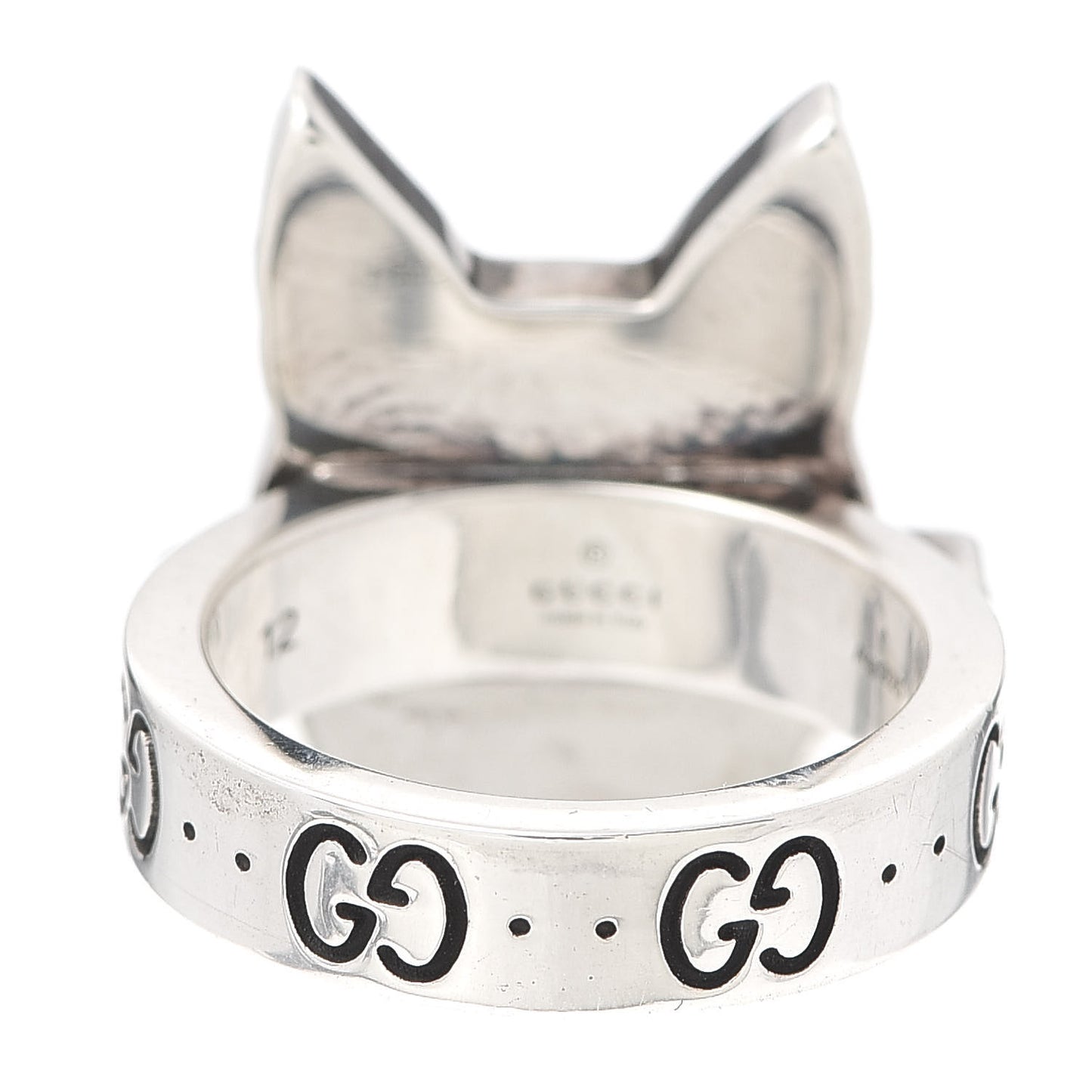 Sterling Silver Enamel Bosco Ring 52 6
