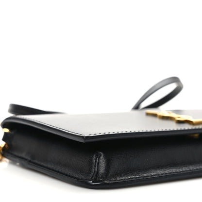 Saint Laurent Smooth Calfskin Monogram Phone Holder Crossbody Black 7 of 9
