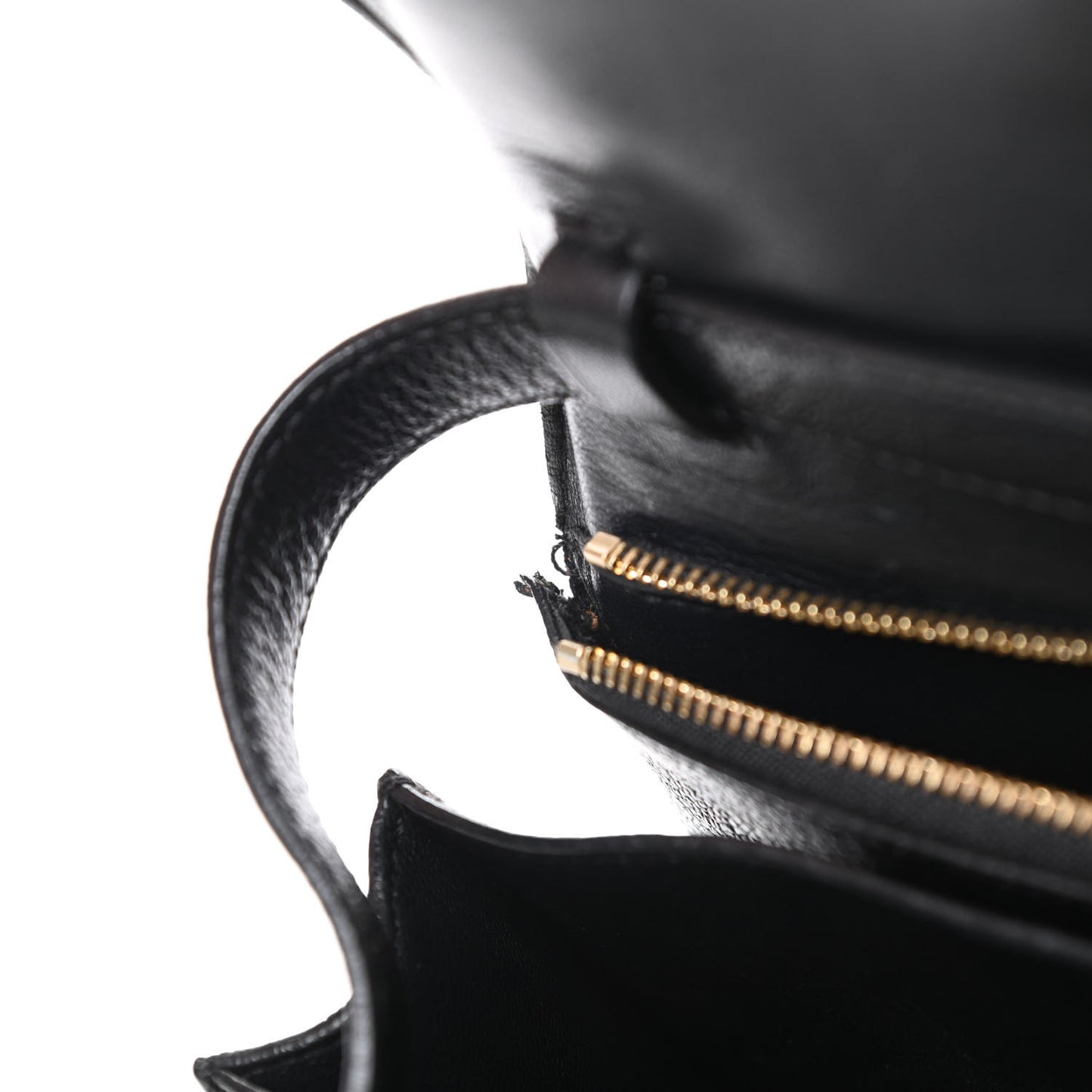 Goatskin Medium Classic Box Flap Bag Black