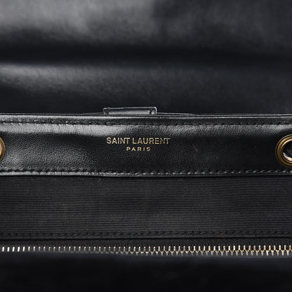 Saint Laurent Velvet Y Quilted Monogram Small Loulou Backpack Black 5 of 17