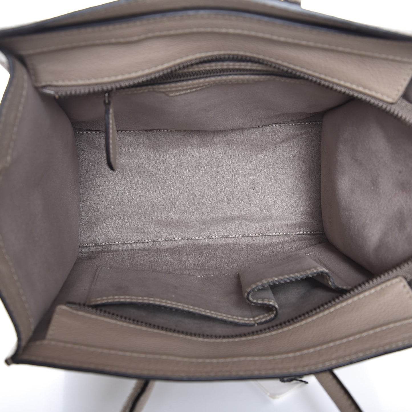 Drummed Calfskin Micro Luggage Dune