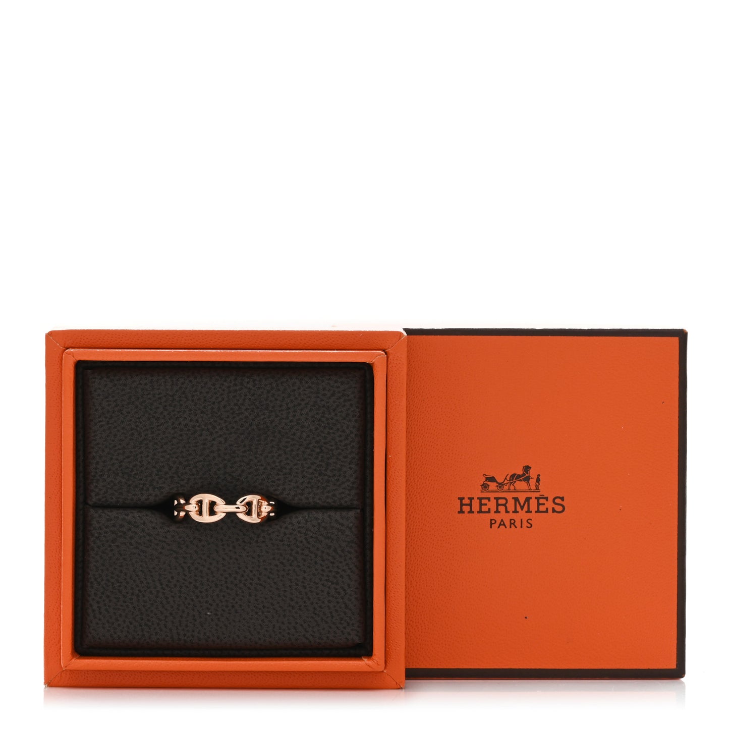 18K Rose Gold PM Chaine D'Ancre Enchainee Ring 52 6