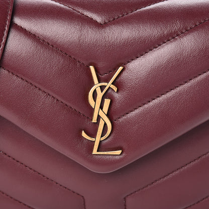 Saint Laurent Calfskin Y Quilted Monogram Toy Loulou Monogram Crossbody Bag Rouge Legion 8 of 11