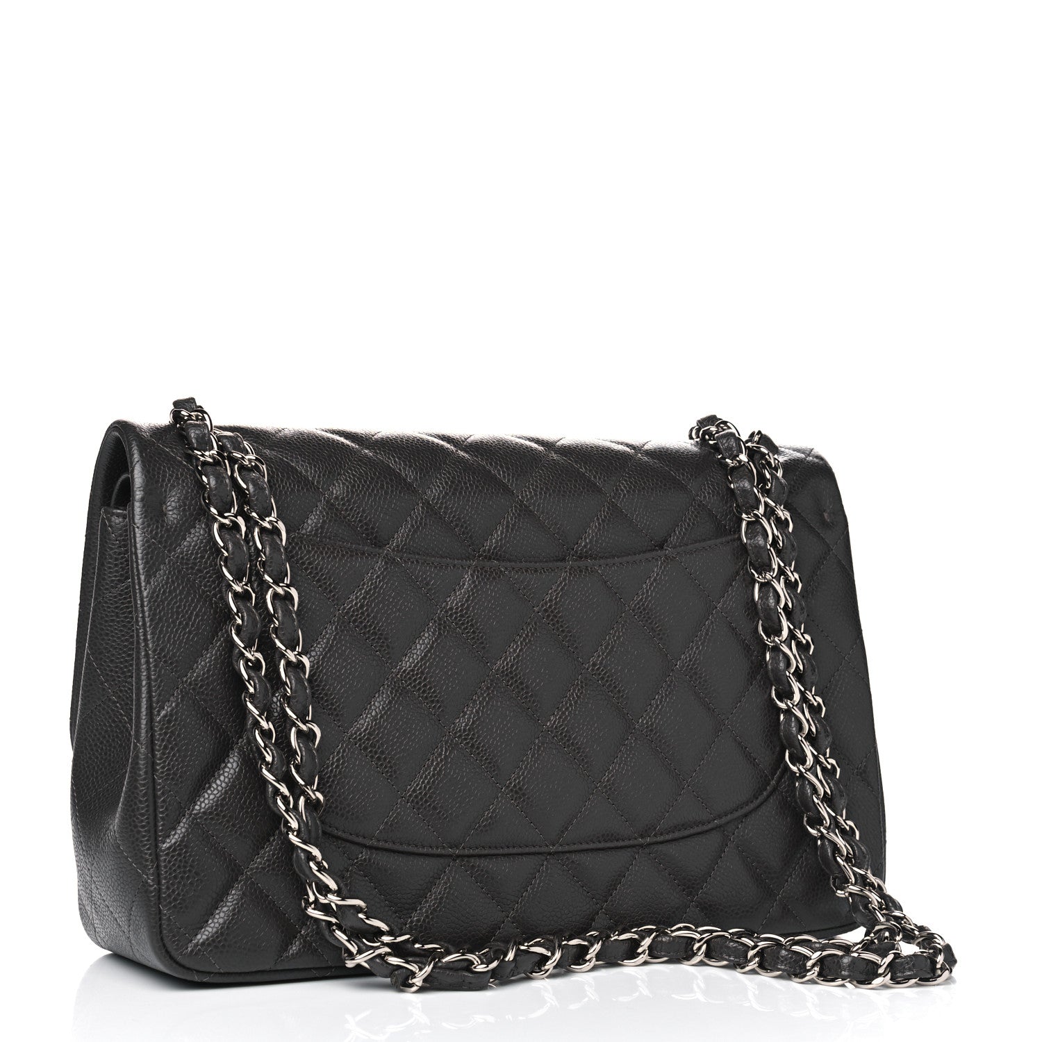 Chanel Caviar Quilted Jumbo Double Flap Dark Charcoal 2 of 5