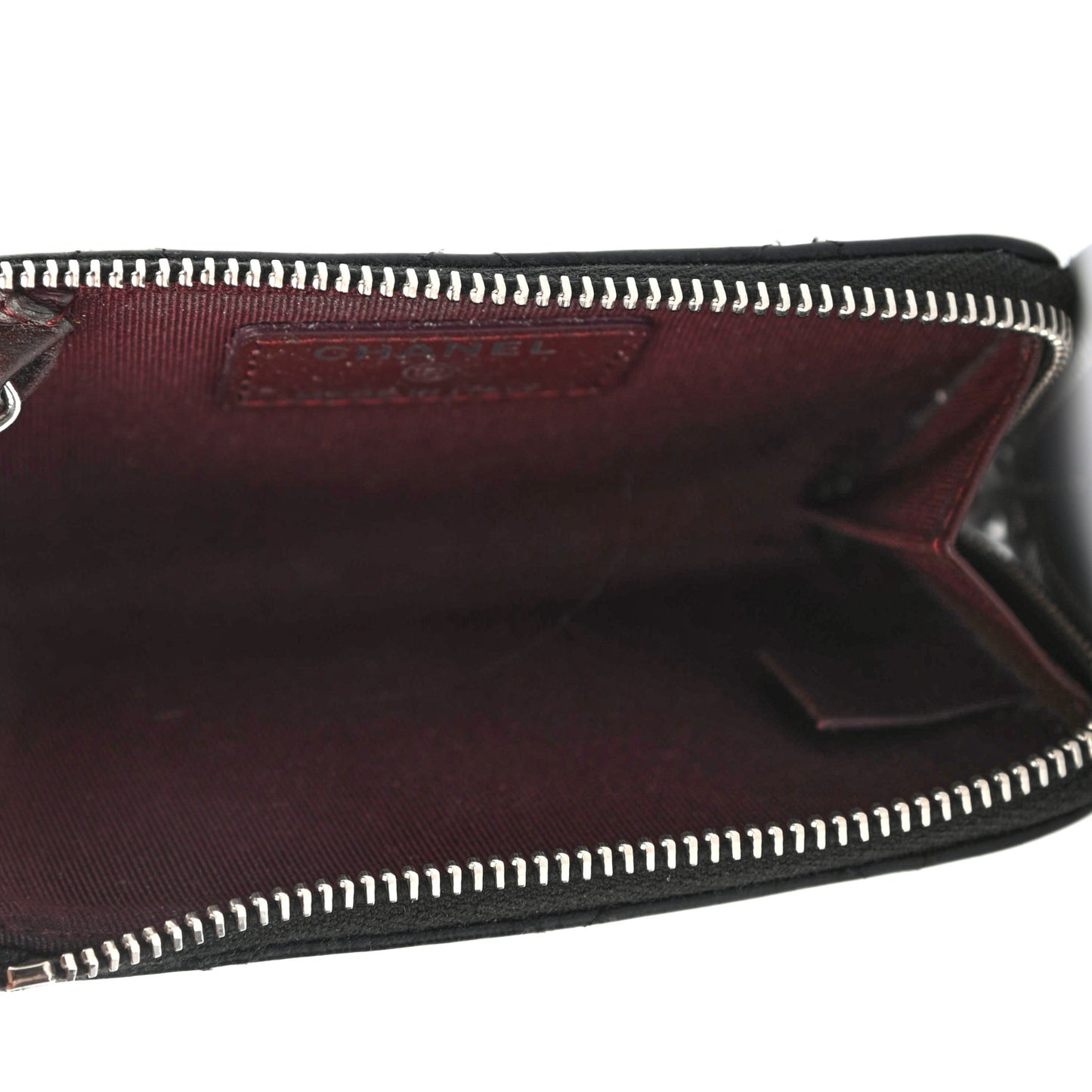 Caviar Quilted Key Holder Case Black