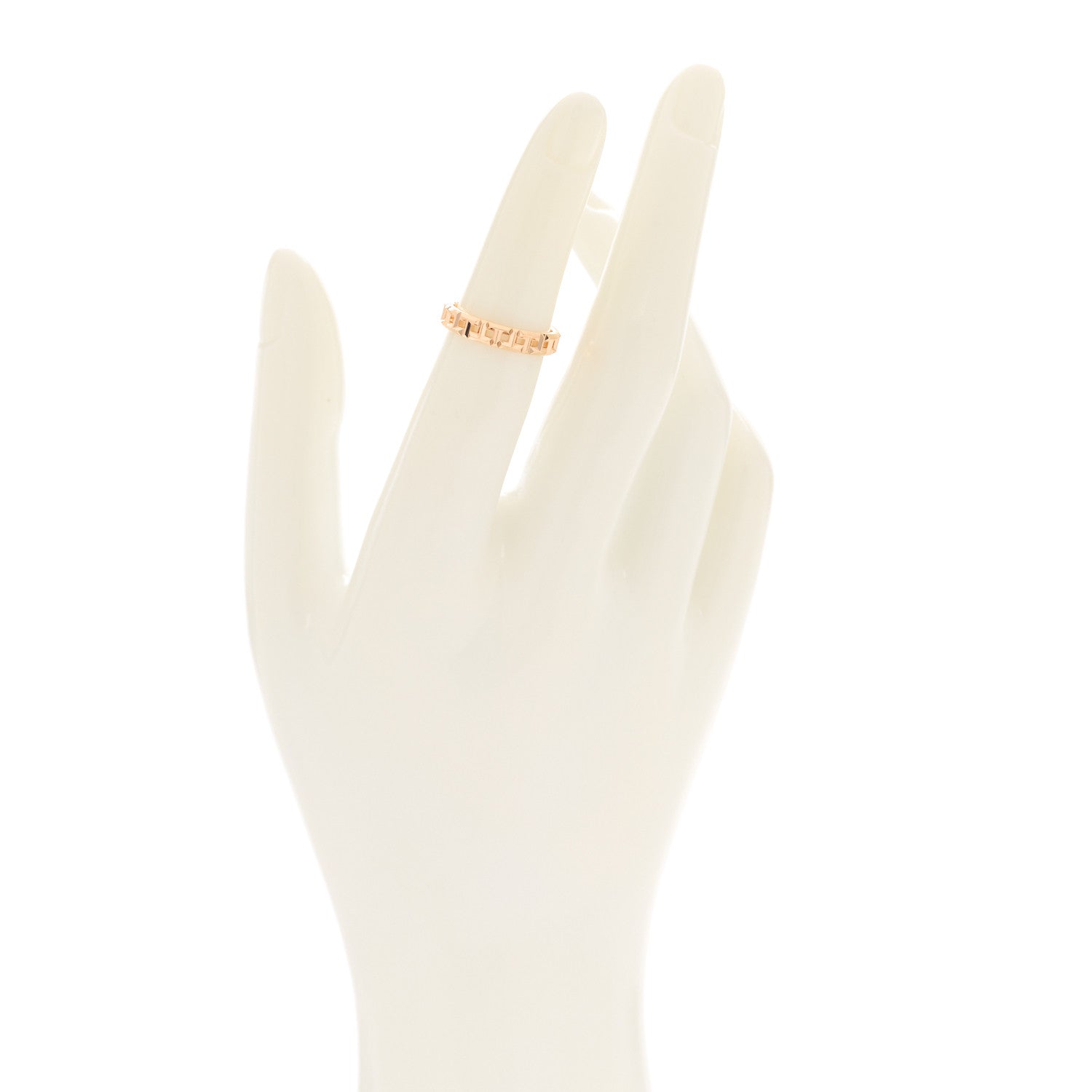 Tiffany 18K Rose Gold Narrow T True Ring 47 4 2 of 5