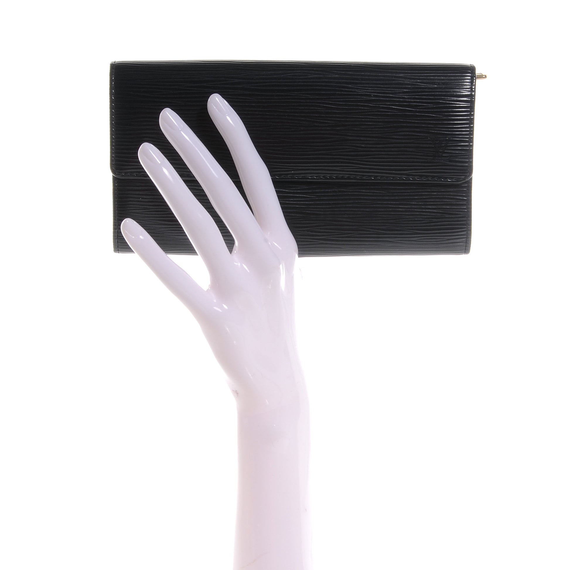 Louis Vuitton Epi Sarah Wallet Black 2 of 6