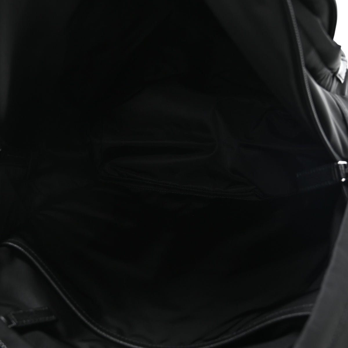 Prada Re-Nylon Saffiano Zip Backpack Black 5 of 9