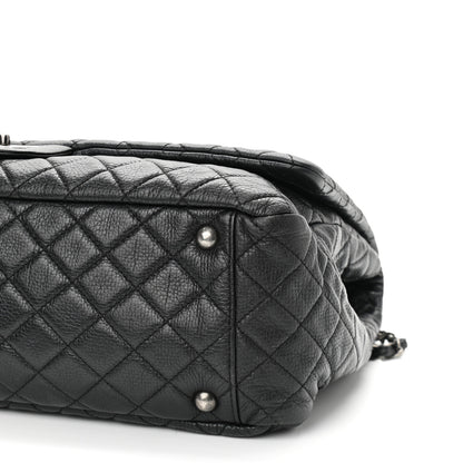 Chanel Calfskin Quilted XXL Travel Flap Bag Black 10 of 10