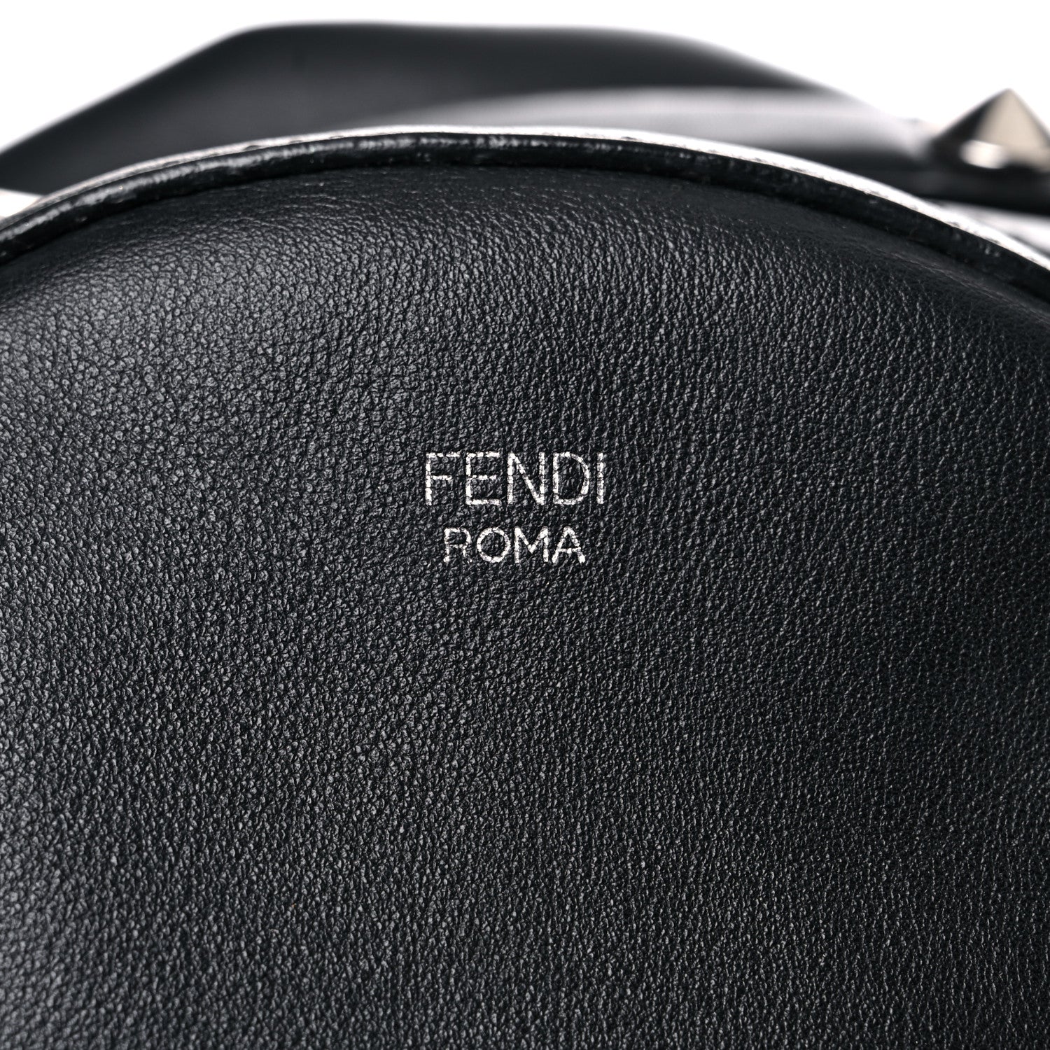 Fendi Vitello Dolce Crystal Flowerland Croc Tail Mini Backpack Black 14 of 22