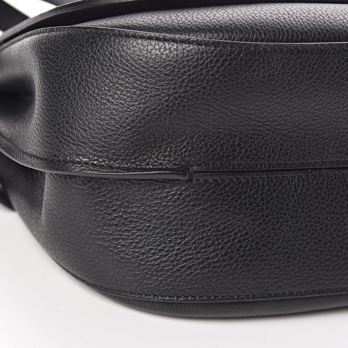 Small Classic Grain Calfskin Amberley Satchel Black