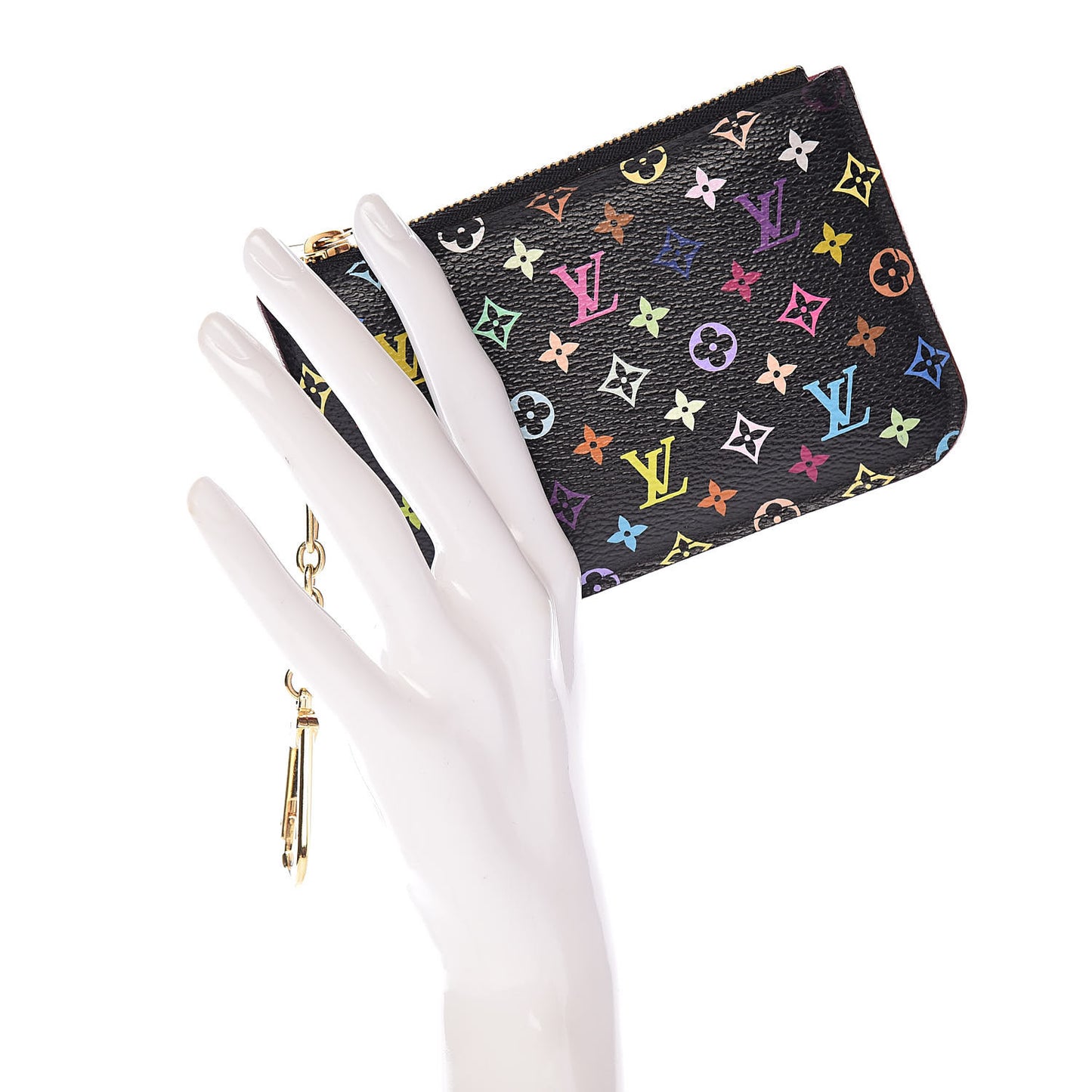 Monogram Multicolor Key Pouch Black Grenade
